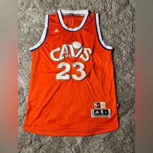 Mens LeBron James Adidas Hardwood Classics Cleveland Cavs Jersey Size Medium +2